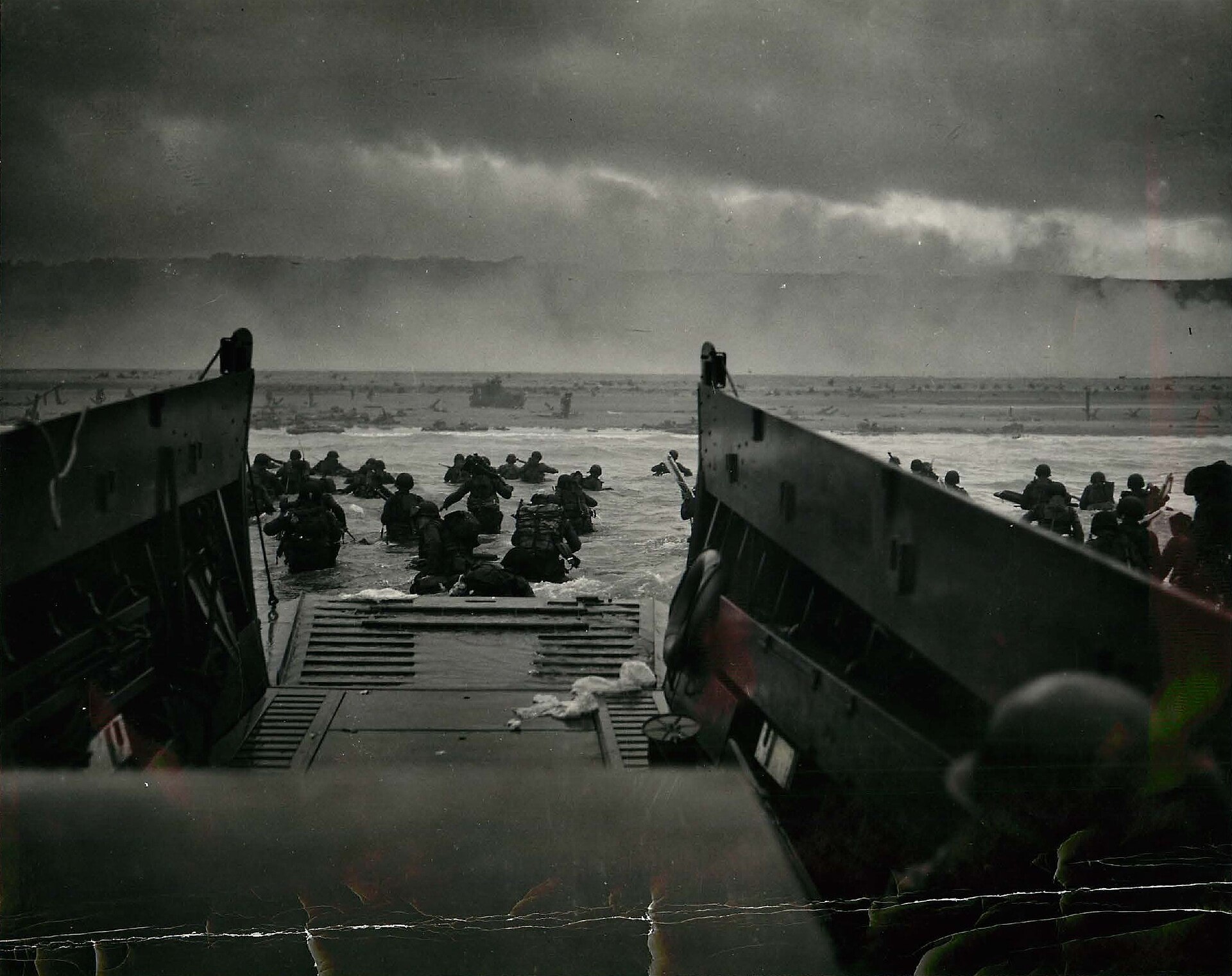 Omaha Beach historical photograph