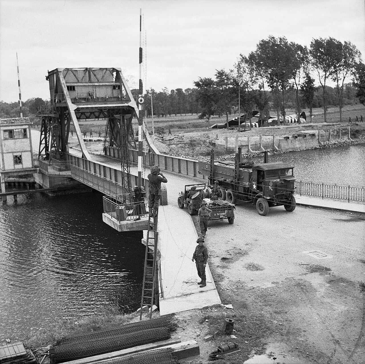 Pegasus Bridge and the Airborne Landings historical photograph