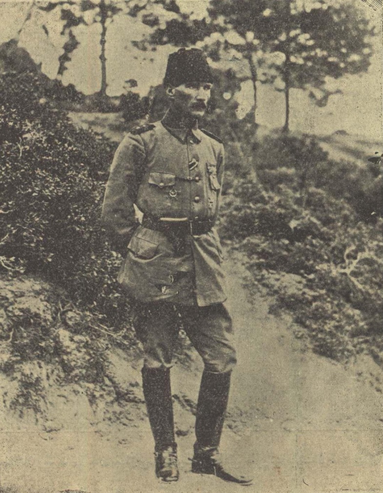 Mustafa Kemal at Gallipoli historical photograph