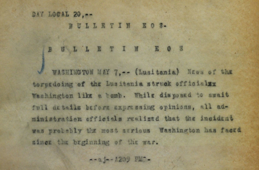 Sinking of RMS Lusitania historical image
