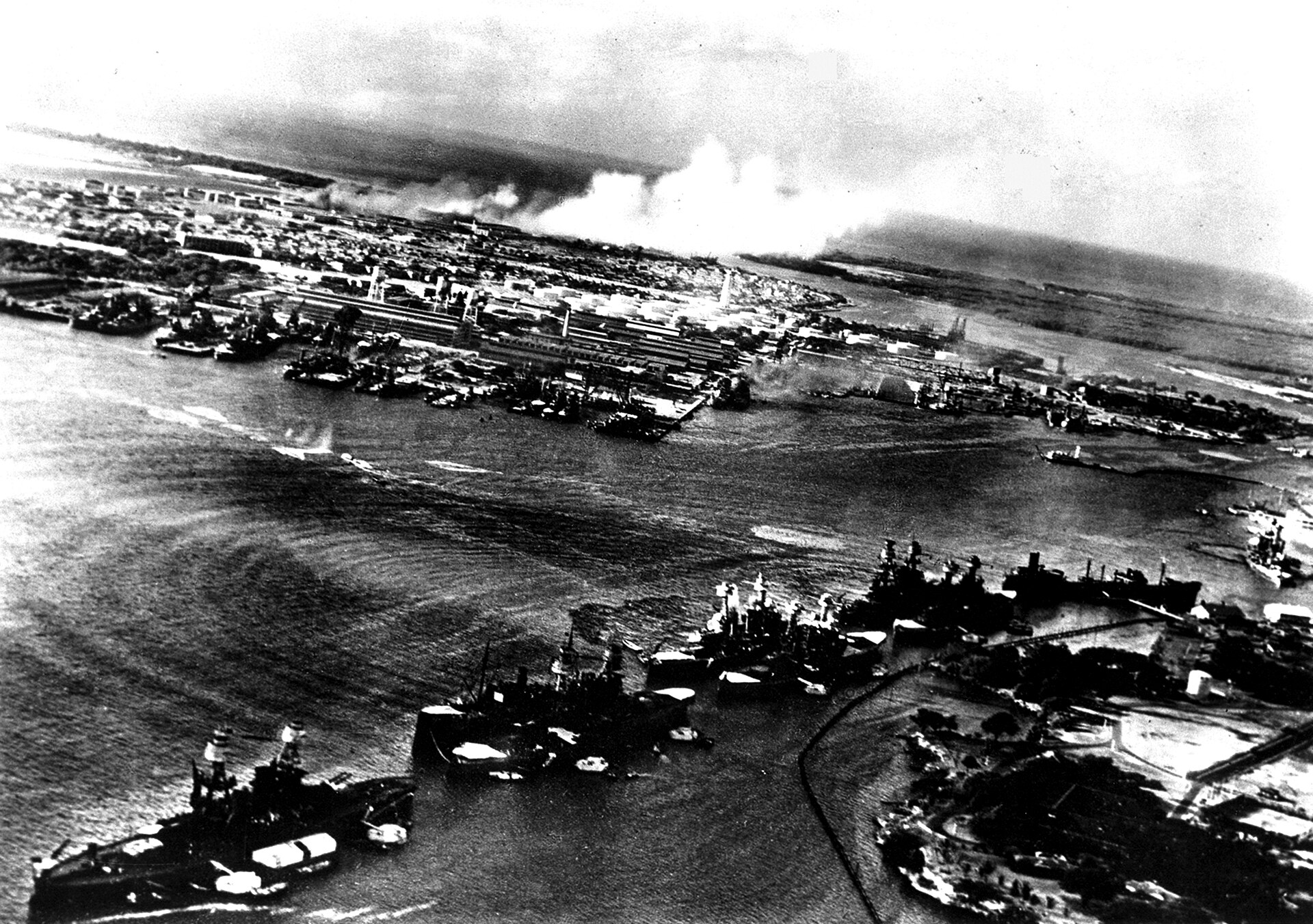 Attack on Pearl Harbor historical image