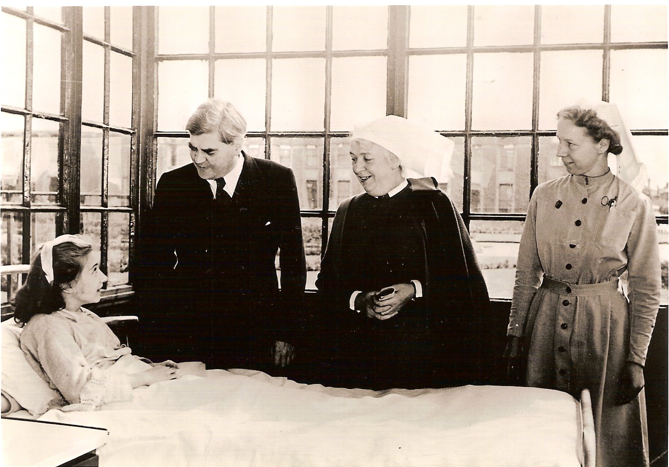 Aneurin Bevan on the first day of the National Health Service in July 1948