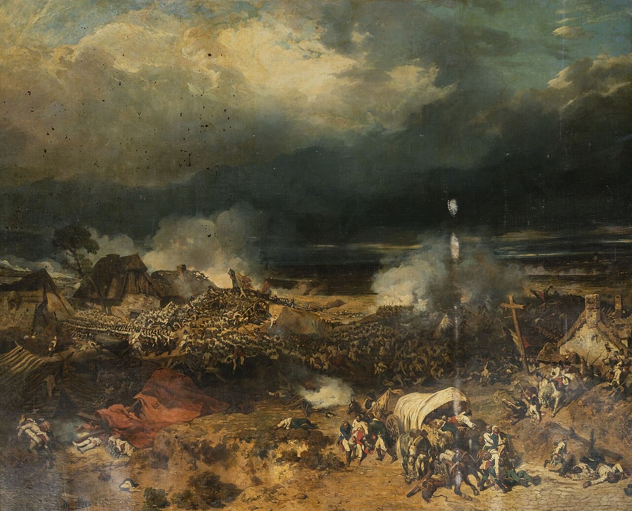 Historical artwork illustrating Battle of Wattignies