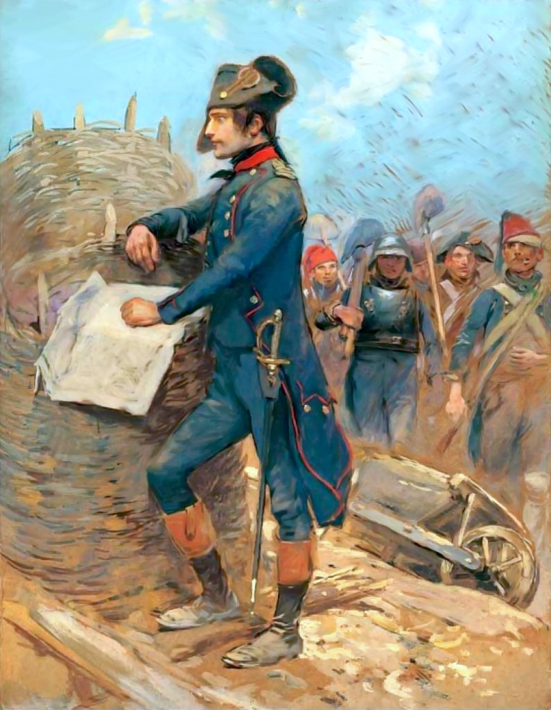 Historical artwork illustrating Siege of Toulon