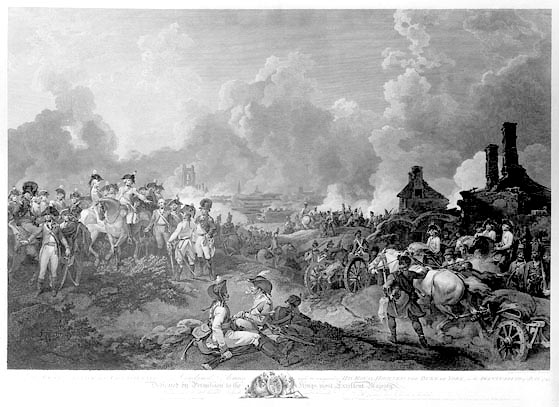 Historical artwork illustrating Siege of Valenciennes