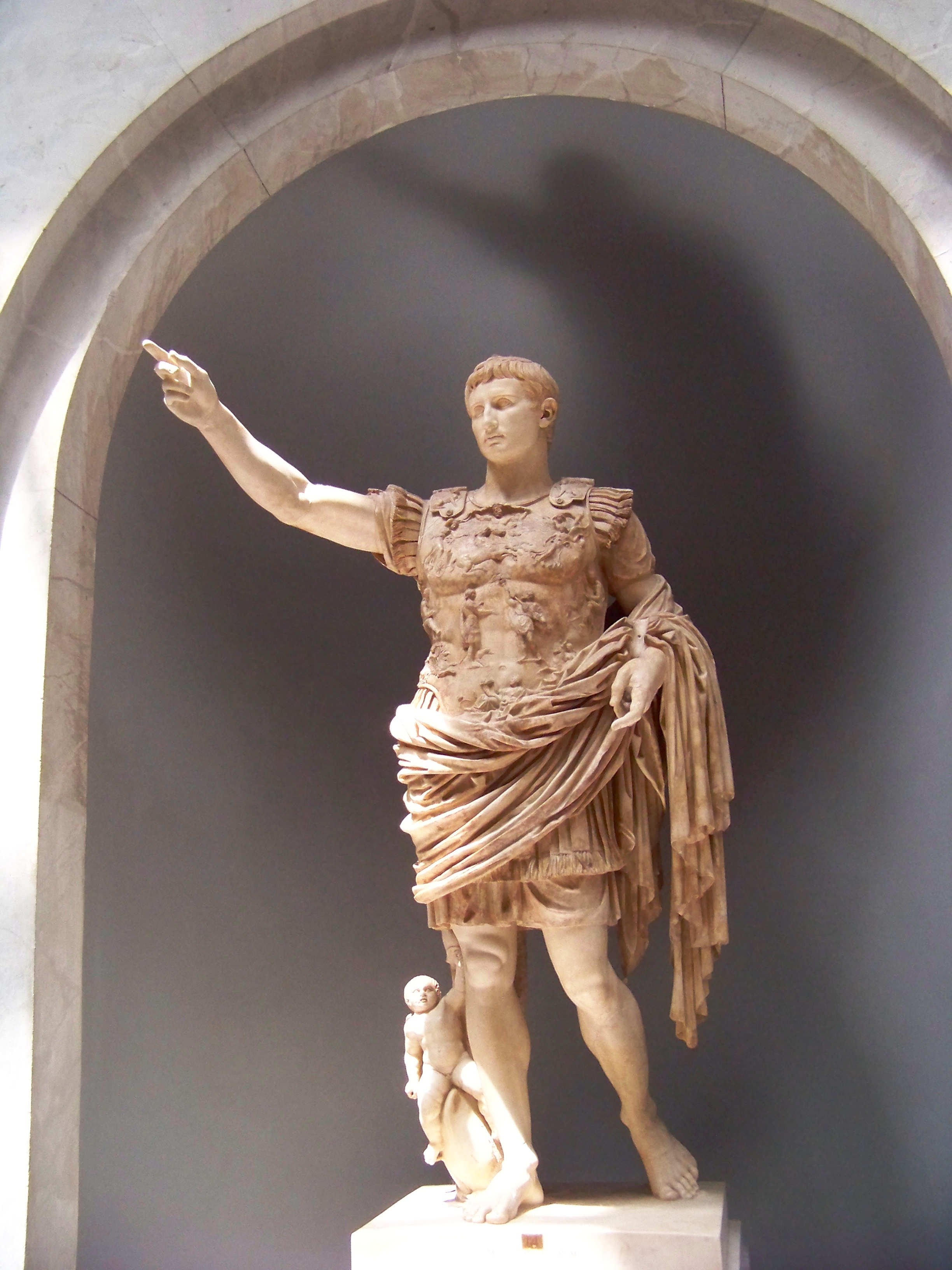 Marble statue of Augustus of Prima Porta