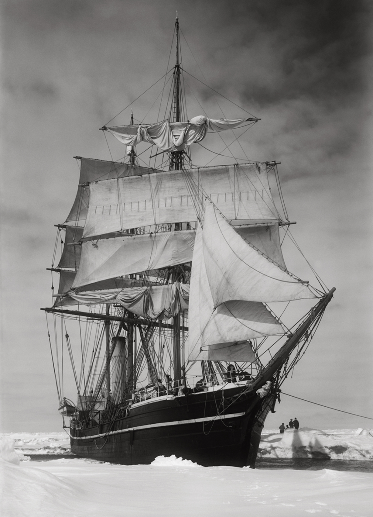 Southern Ocean Storm and Pack Ice historical photograph