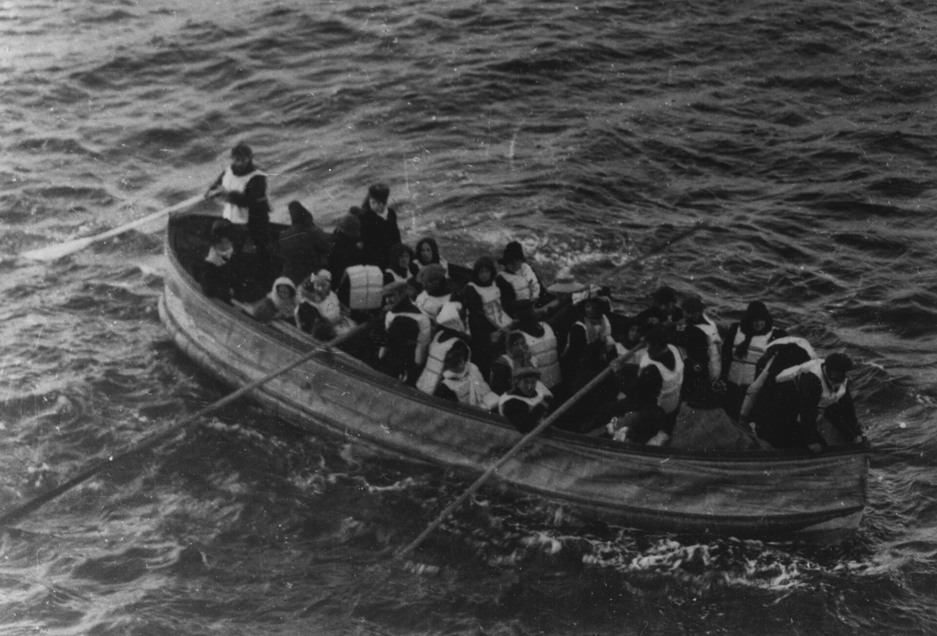 Titanic Lifeboats historical image